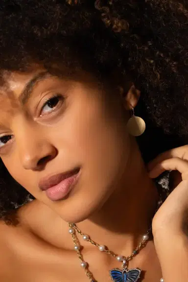 IRENE NEUWIRTH JEWELRY Medium Flat Circle Earrings | Thumbnail 3