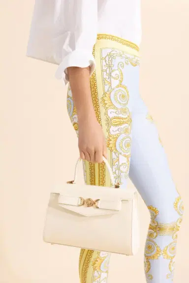 Versace Medusa '95 Top Handle Bag - Ecru | Thumbnail 2 Versace Medusa '95 Top Handle Bag - Ecru | Thumbnail 2