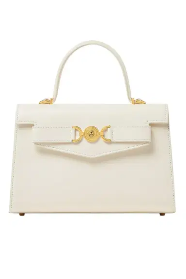 Versace Medusa '95 Top Handle Bag - Ecru | Thumbnail 1 Versace Medusa '95 Top Handle Bag - Ecru | Thumbnail 1