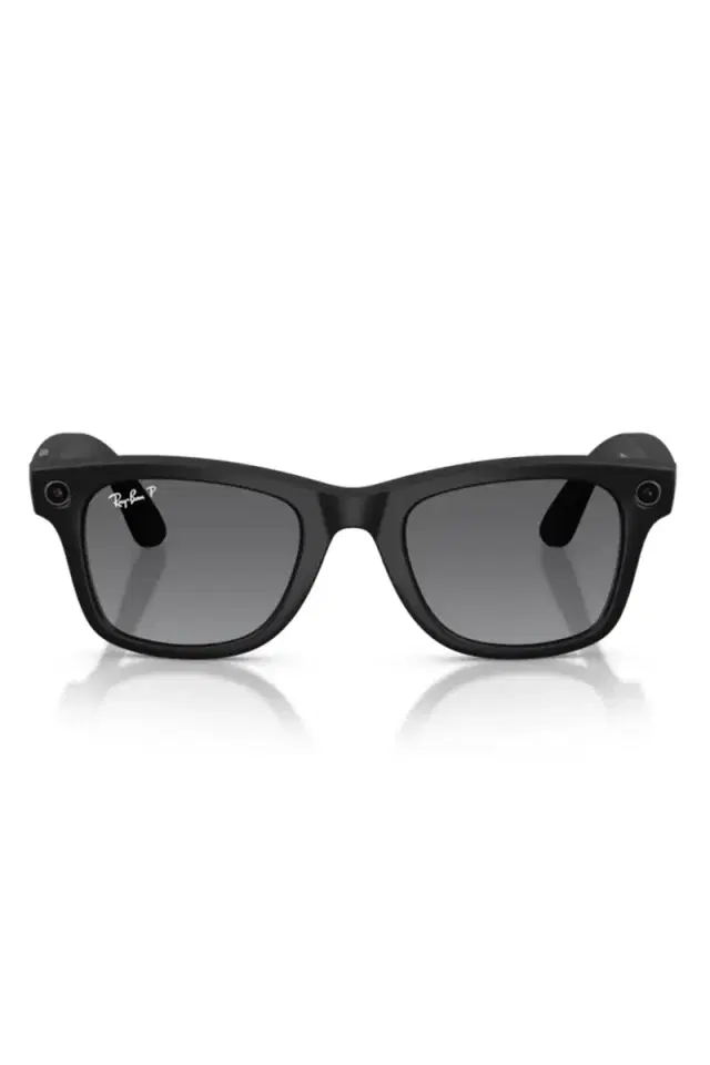 Ray-Ban Meta Wayfarer Sunglasses - Matte Black Gradient Graphite