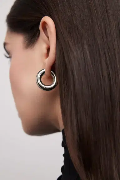 Jennifer Fisher Micro Samira Hinged Huggie Earrings | Thumbnail 1