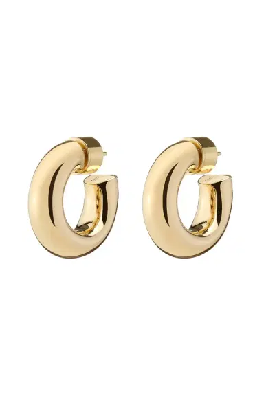 Jennifer Fisher Micro Samira Huggie Earrings - Yellow Gold - 0.8in | Thumbnail 1