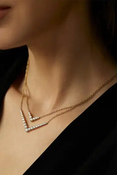 Melissa Kaye Mini Aria Diamond Necklace | Thumbnail 2 Melissa Kaye Mini Aria Diamond Necklace | Thumbnail 2
