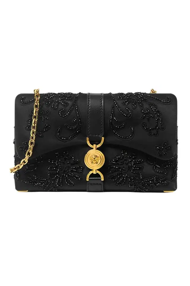 Versace Mini Klieo Bag - Black Beaded
