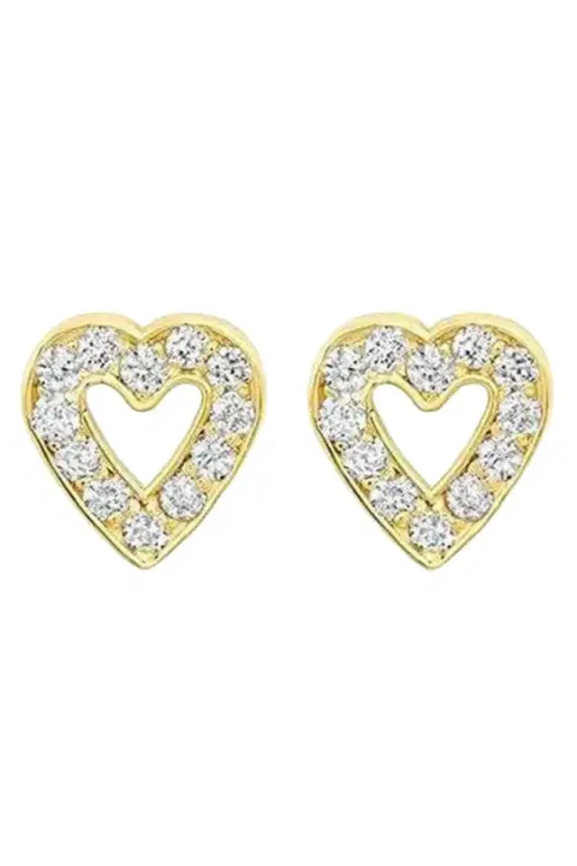 Mini Open Heart Studs