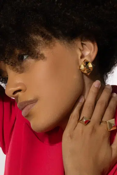 ALETTO BROTHERS Mini Piramide Cluster Earrings | Thumbnail 4