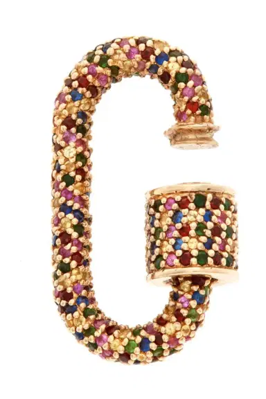 Marla Aaron Mixed Sapphire Allstone Lock | Thumbnail 5