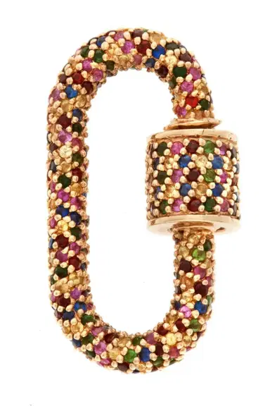 Marla Aaron Mixed Sapphire Allstone Lock | Thumbnail 1