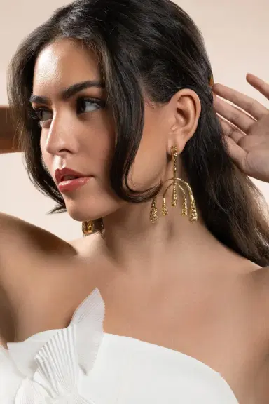ALEXIS BITTAR Molten Spiral Hoop Earring | Thumbnail 4