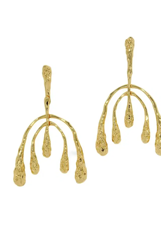 ALEXIS BITTAR Molten Spiral Hoop Earring
