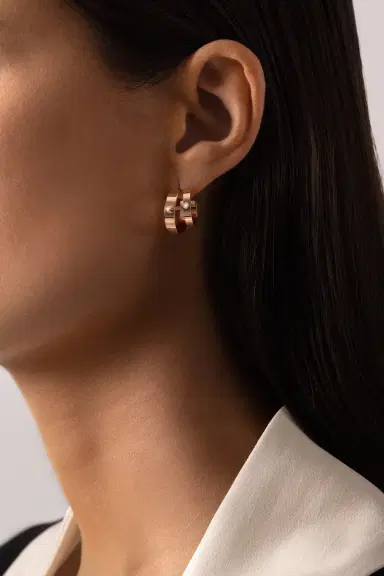 NOUVEL HERITAGE Monday Morning Mood Double Hoop Earrings | Thumbnail 2