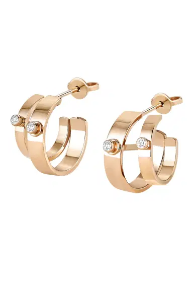 NOUVEL HERITAGE Monday Morning Mood Double Hoop Earrings | Thumbnail 1