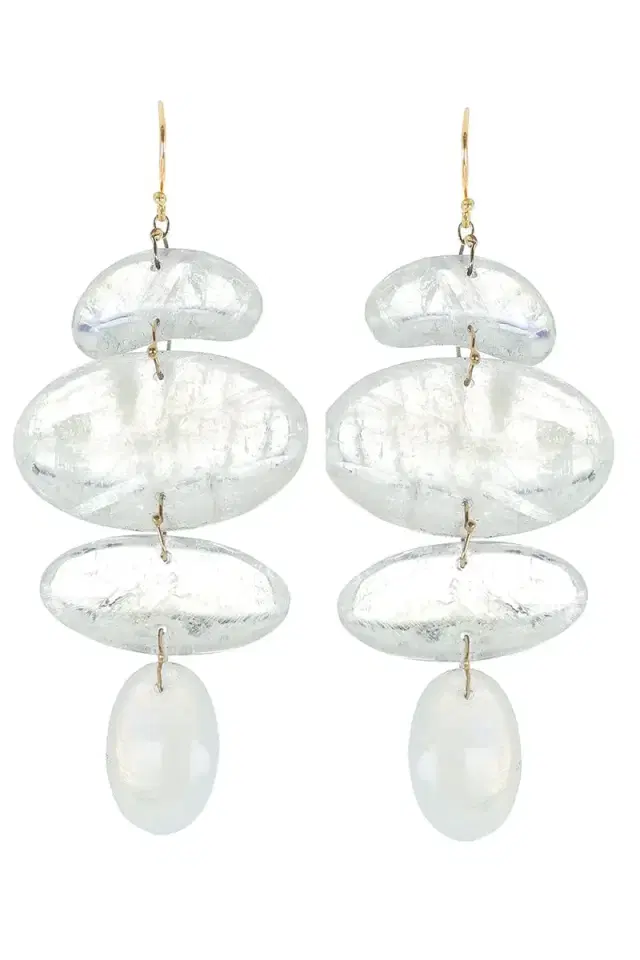 TEN THOUSAND THINGS Moonstone Oval Totem Earrings