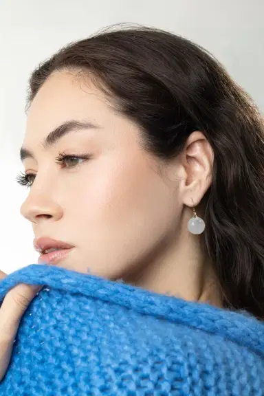 TEN THOUSAND THINGS Moonstone Tapiz Bead Earrings | Thumbnail 2