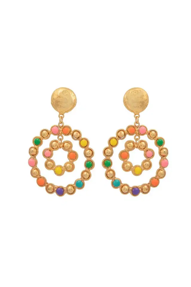 Sylvia Toledano Multi Happy Flower Earrings