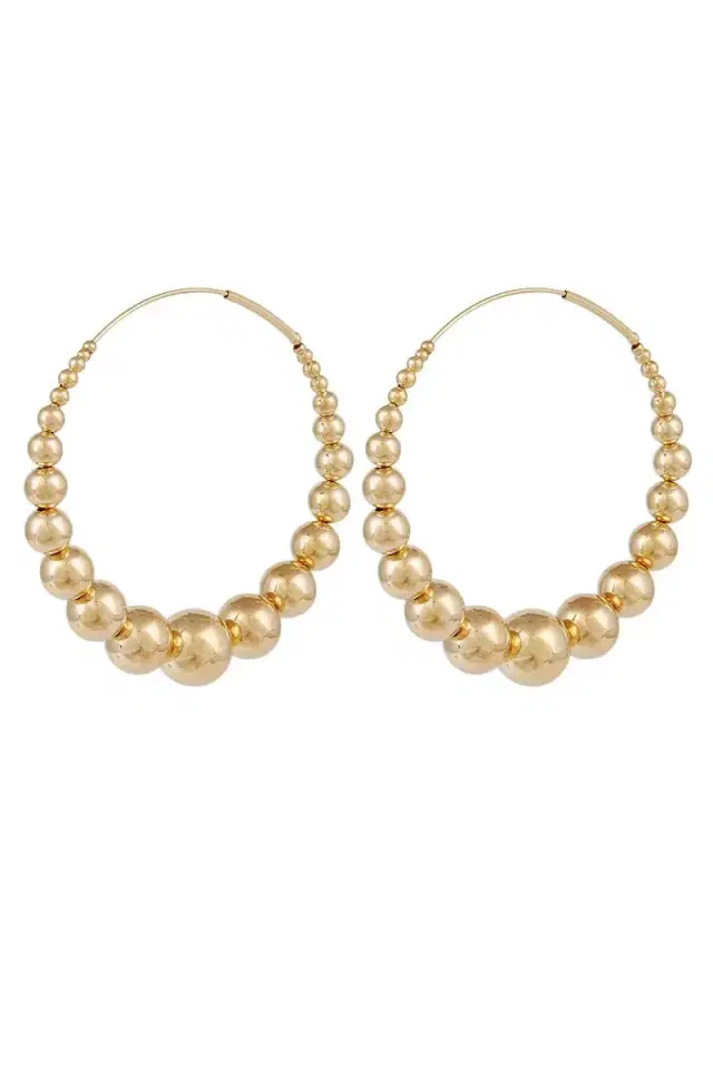 Gas Bijoux Multiperla Hoop Earrings
