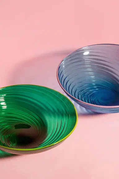 La DoubleJ Murano Glass Bowl - Blue | Thumbnail 2