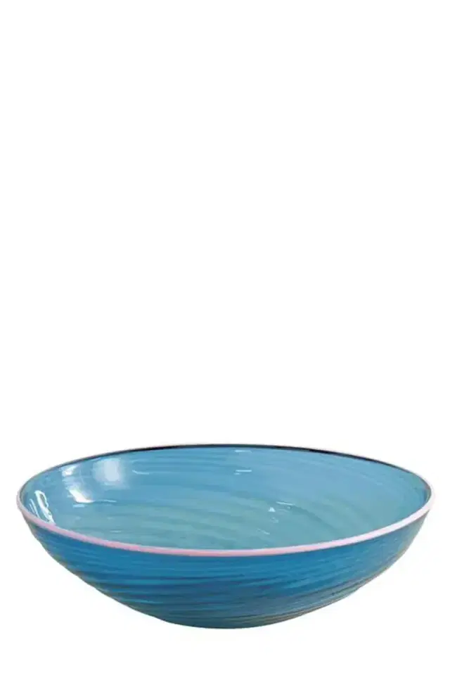 La DoubleJ Murano Glass Bowl - Blue