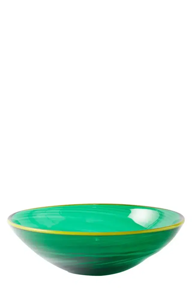 La DoubleJ Murano Glass Bowl - Green