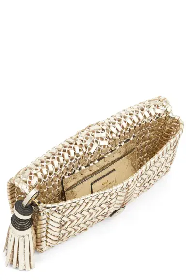 Anya Hindmarch Neeson Tassel Clutch - Platino | Thumbnail 4 Anya Hindmarch Neeson Tassel Clutch - Platino | Thumbnail 4