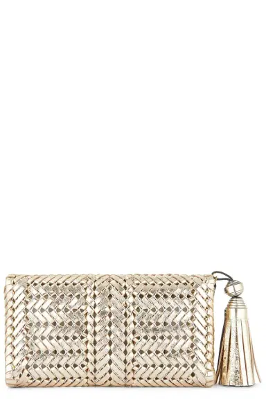 Anya Hindmarch Neeson Tassel Clutch - Platino | Thumbnail 6 Anya Hindmarch Neeson Tassel Clutch - Platino | Thumbnail 6