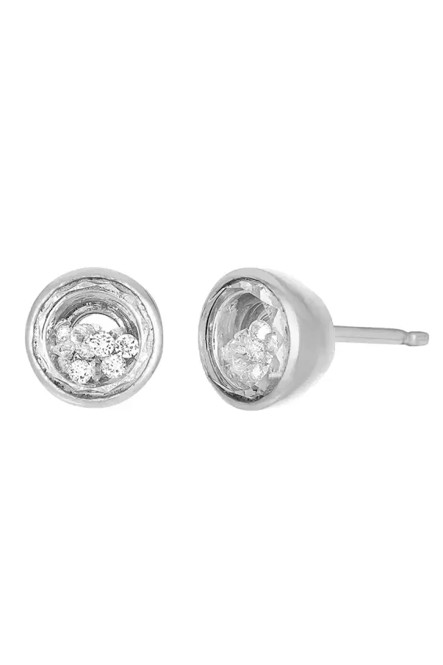 Neue Circle Stud Earrings