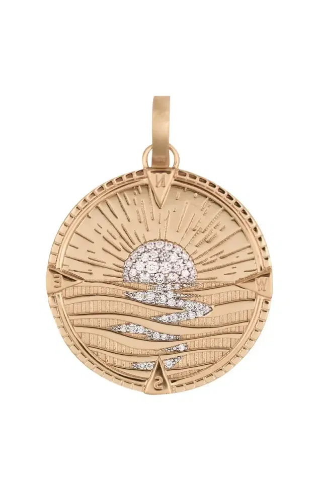 Foundrae New Beginnings - Internal Compass Large Medallion