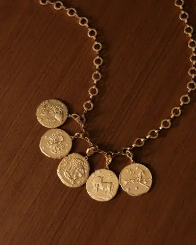 Azlee Of The Stars Large Cancer Coin Pendant | Thumbnail 3 Azlee Of The Stars Large Cancer Coin Pendant | Thumbnail 3