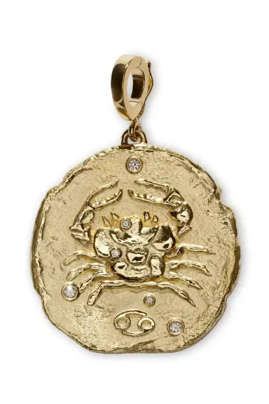 Azlee Of The Stars Large Cancer Coin Pendant | Thumbnail 1 Azlee Of The Stars Large Cancer Coin Pendant | Thumbnail 1