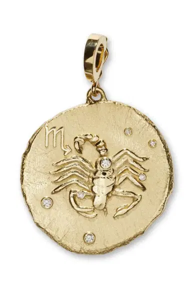 Azlee Of The Stars Large Scorpio Coin Pendant | Thumbnail 1 Azlee Of The Stars Large Scorpio Coin Pendant | Thumbnail 1