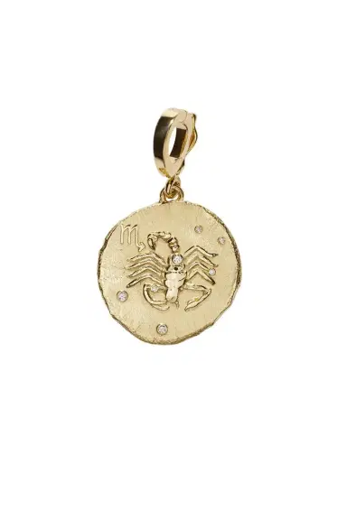 Azlee Of The Stars Scorpio Small Coin Charm | Thumbnail 1 Azlee Of The Stars Scorpio Small Coin Charm | Thumbnail 1