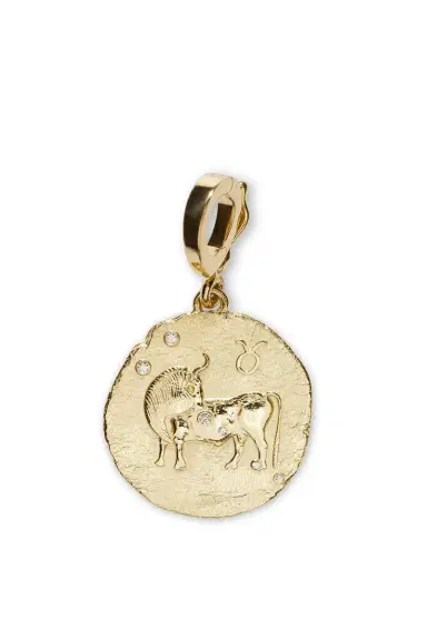 Azlee Of The Stars Taurus Small Coin Charm | Thumbnail 1 Azlee Of The Stars Taurus Small Coin Charm | Thumbnail 1