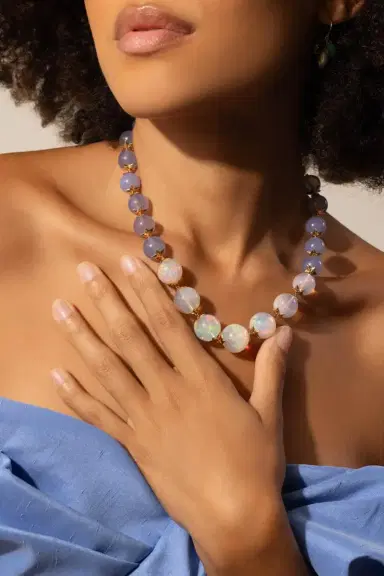 Harwell Godfrey Opal Chalcedony Bead Necklace | Thumbnail 4 Harwell Godfrey Opal Chalcedony Bead Necklace | Thumbnail 4