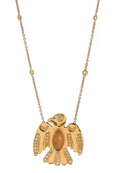 Jacquie Aiche Opal Eagle Necklace | Thumbnail 1