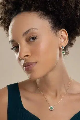 Suzanne Kalan Opal Emerald Mini Drop Earrings | Thumbnail 4 Suzanne Kalan Opal Emerald Mini Drop Earrings | Thumbnail 4