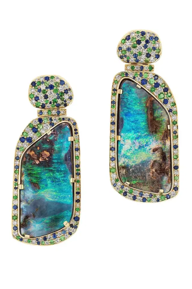 GOSHWARA Opal G-One Mermaid Earrings