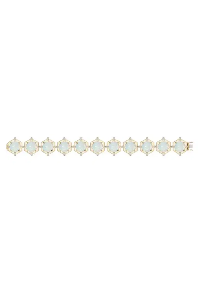 GOSHWARA Opal Round Medallion G-One Bracelet
