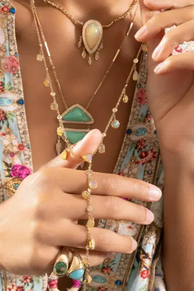 Jacquie Aiche Opal Shaker Y Necklace | Thumbnail 3