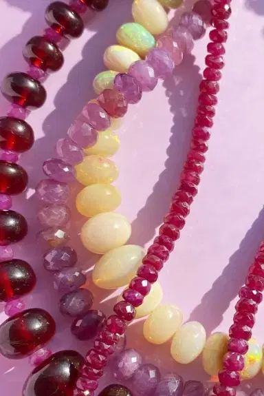 LIZZIE FORTUNATO FINE Opal Single Strand Necklace | Thumbnail 3