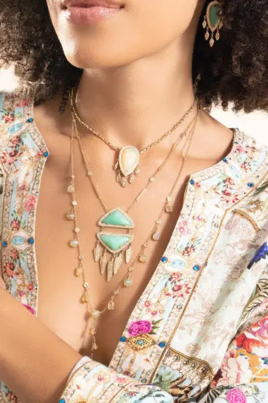 Jacquie Aiche Opal Teardrop Necklace | Thumbnail 2