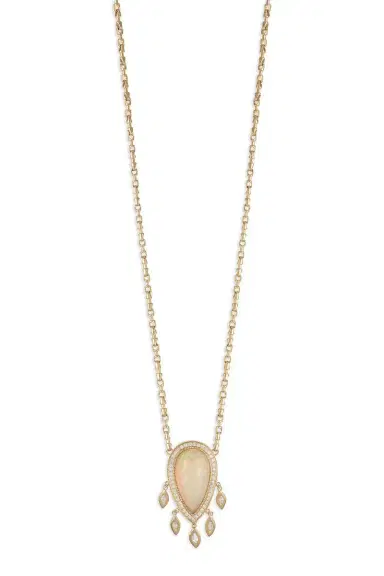 Jacquie Aiche Opal Teardrop Necklace | Thumbnail 1