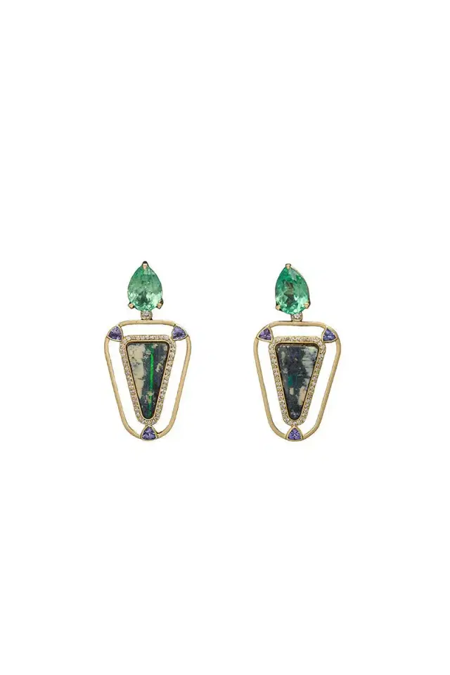 DENISE CASSOU Opal Tourmaline Earrings