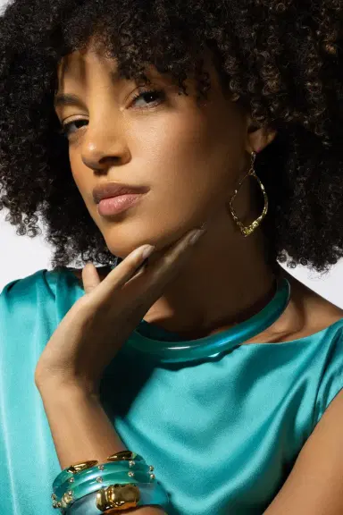 ALEXIS BITTAR Open Oval Leverback Earrings | Thumbnail 5