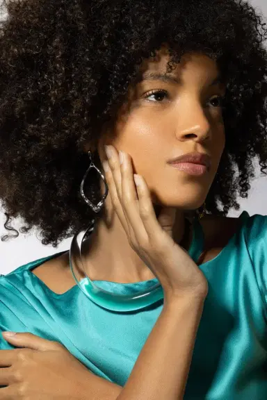 ALEXIS BITTAR Open Oval Leverback Earrings | Thumbnail 7