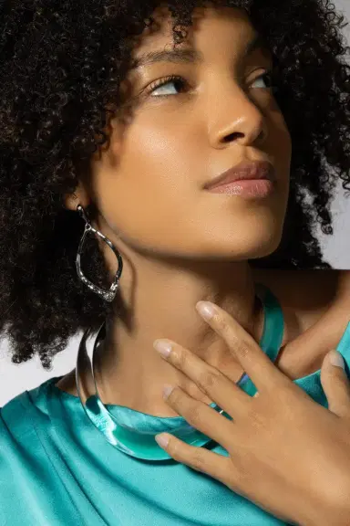 ALEXIS BITTAR Open Oval Leverback Earrings | Thumbnail 8