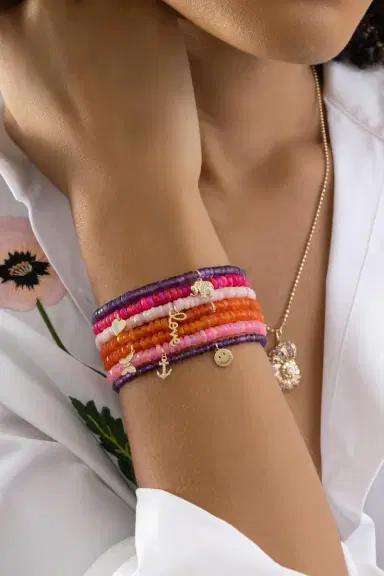 Sydney Evan Orange Opal Tiny Butterfly Charm Bracelet | Thumbnail 2 Sydney Evan Orange Opal Tiny Butterfly Charm Bracelet | Thumbnail 2