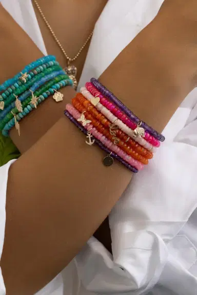 Sydney Evan Orange Opal Tiny Butterfly Charm Bracelet | Thumbnail 4 Sydney Evan Orange Opal Tiny Butterfly Charm Bracelet | Thumbnail 4