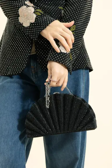Judith Leiber Origami Fan Fullbead Clutch | Thumbnail 2 Judith Leiber Origami Fan Fullbead Clutch | Thumbnail 2