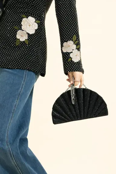 Judith Leiber Origami Fan Fullbead Clutch | Thumbnail 3 Judith Leiber Origami Fan Fullbead Clutch | Thumbnail 3