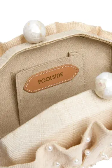 POOLSIDE Origami Scallop Clutch - White Pearl | Thumbnail 2 POOLSIDE Origami Scallop Clutch - White Pearl | Thumbnail 2